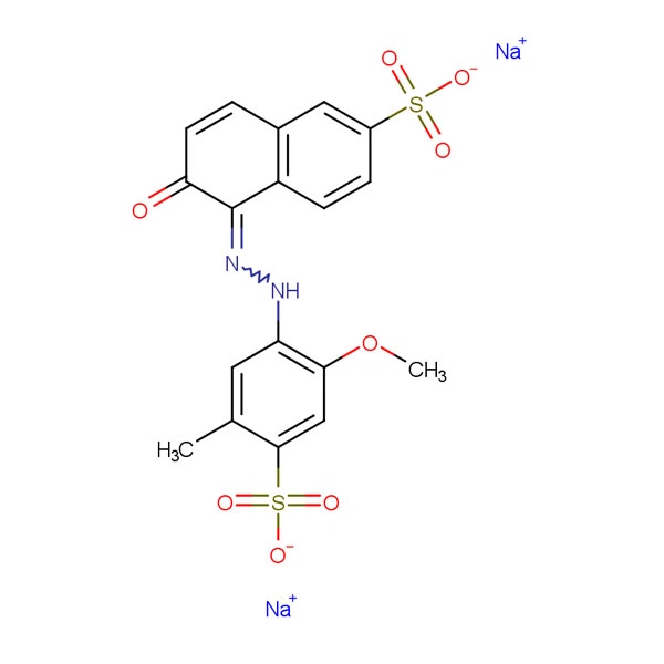 1ton 25956-17-6 Cifoodred17 C18H14N2Na2O8S